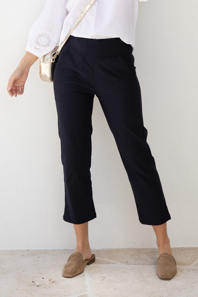 SmartFlex Navy Straight Leg Pants