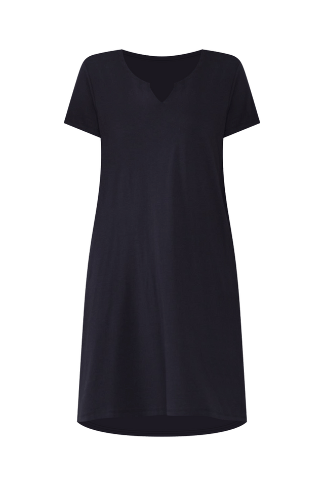 Mandy Navy Cotton Tee Dress,ghost-mani image 7