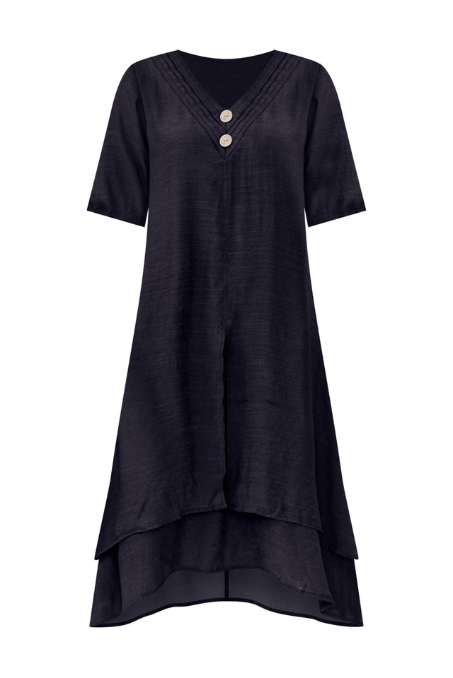 Nala Black Layers Dress,ghost-mani image 4