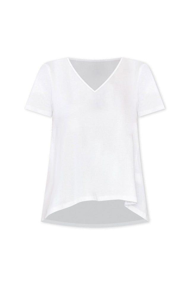 Montreal White Cotton Tee,ghost-mani image 7