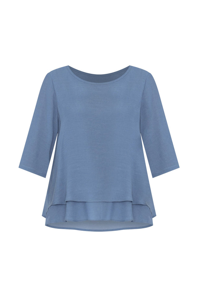Liora Steel Layered Top,ghost-mani image 4