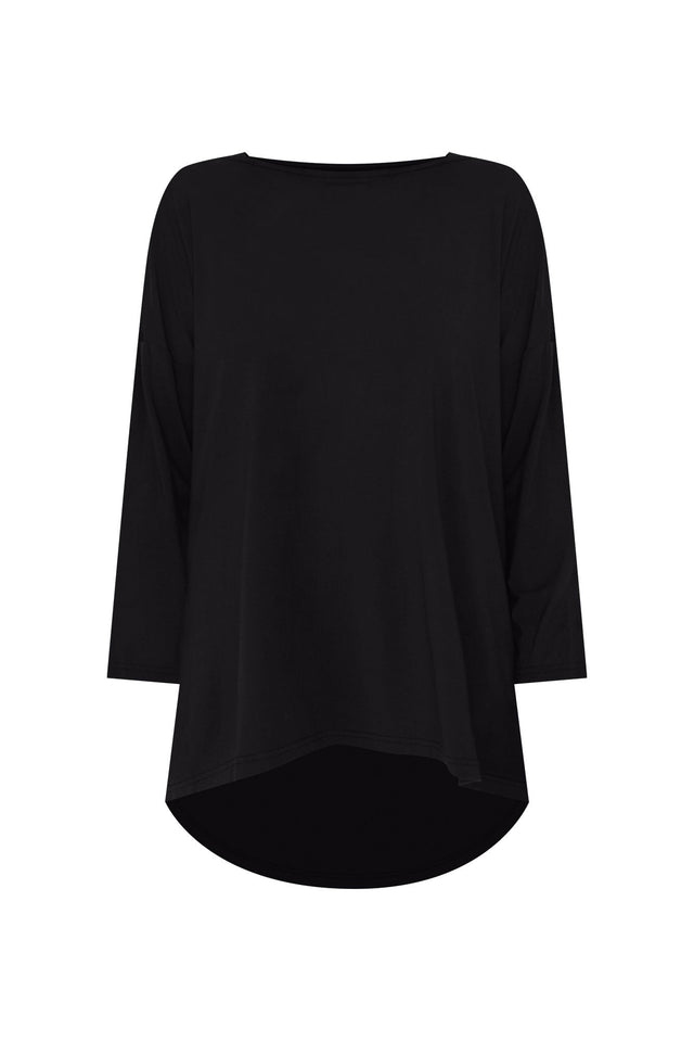 Anakin Black Hi Lo Bamboo Top,ghost-mani image 4