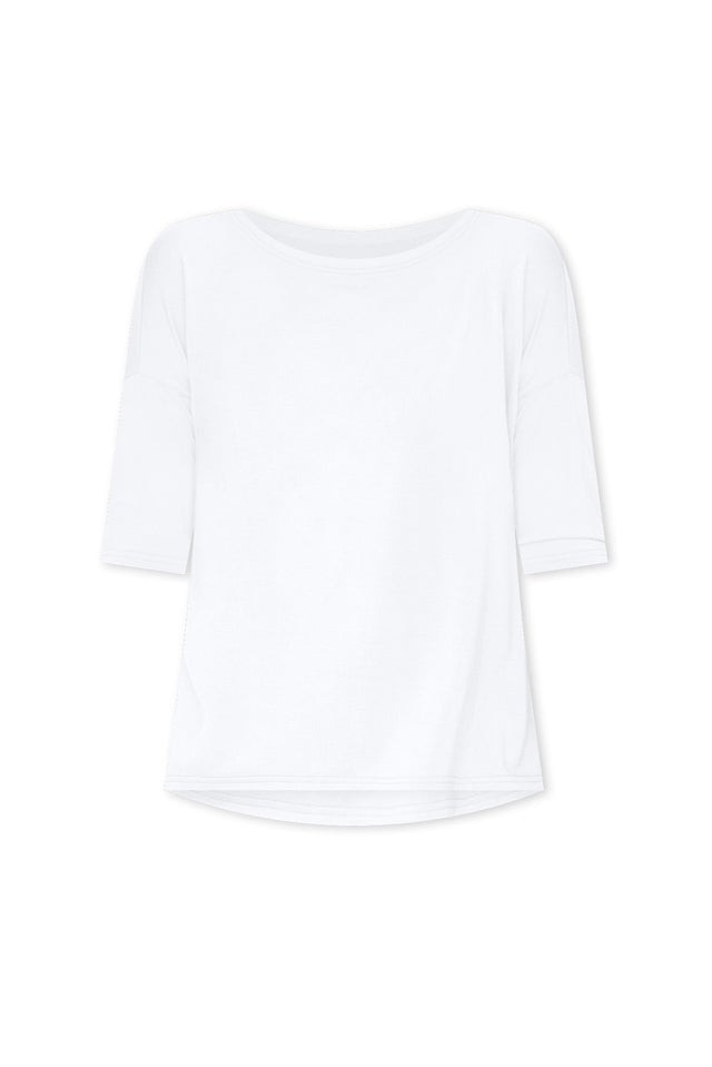Camila White Bamboo Top,ghost-mani image 4