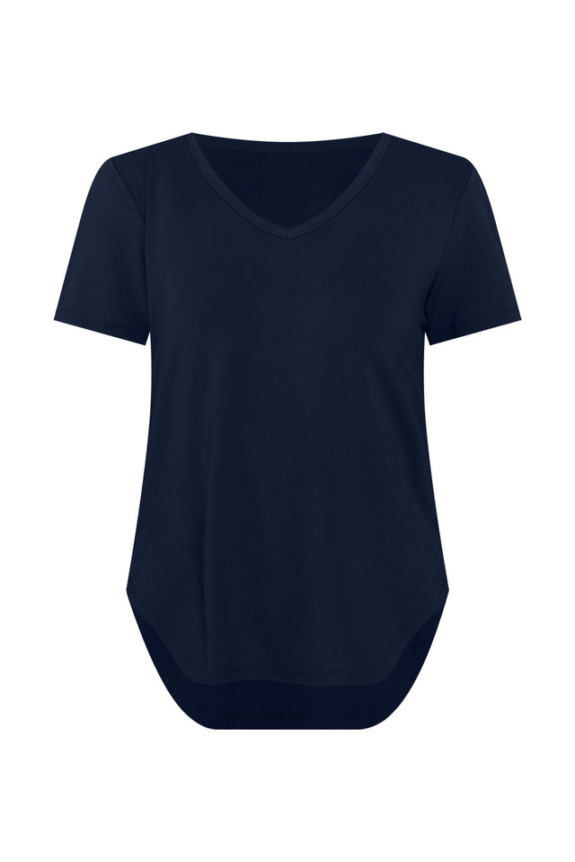 Veronica Navy Bamboo Tee,ghost-mani image 7