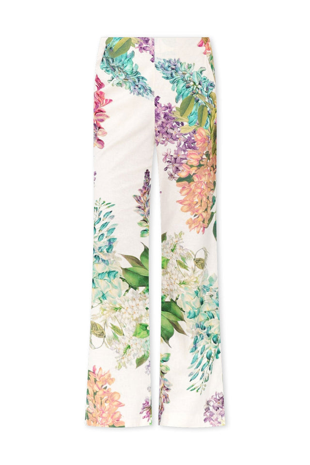 Bahia Wisteria Alba Linen Blend Pants,ghost-mani