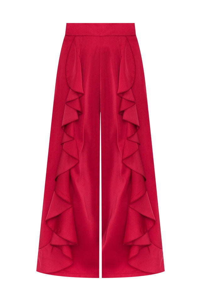 Dancer Red Ruffle Pants,ghost-mani image 3