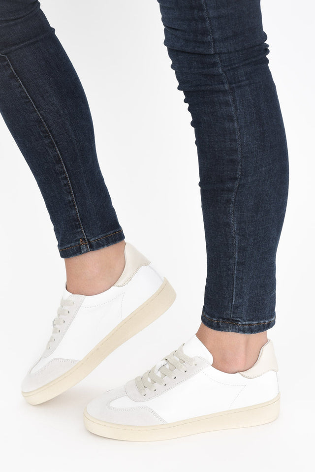 Abbie Cream Leather Sneaker image 4