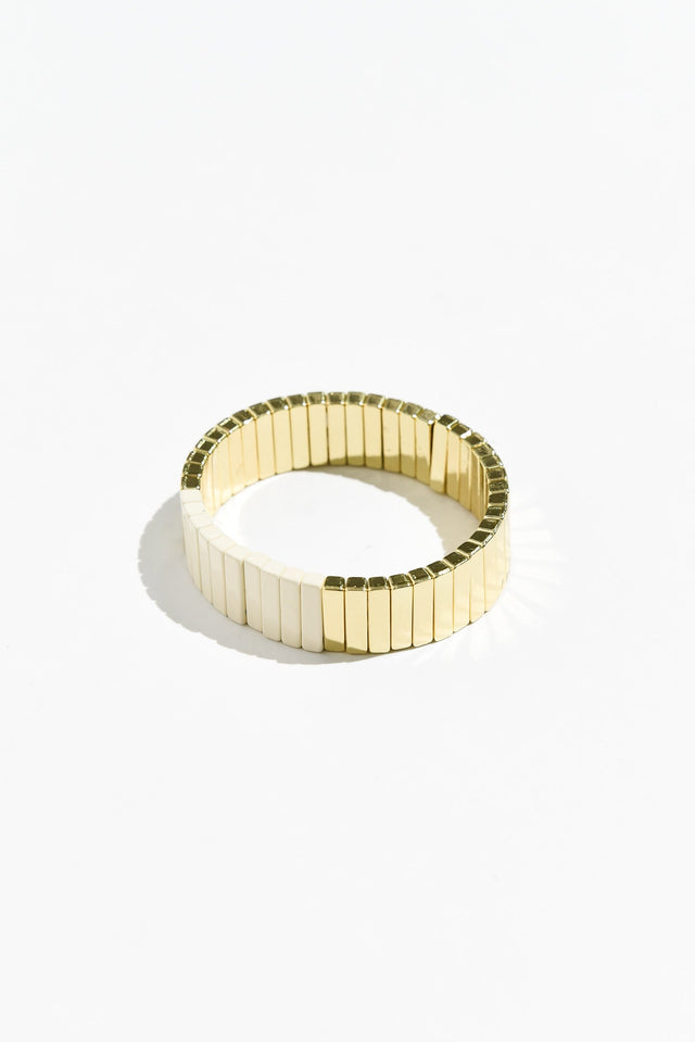 Abel Cream Contrast Beaded Bracelet