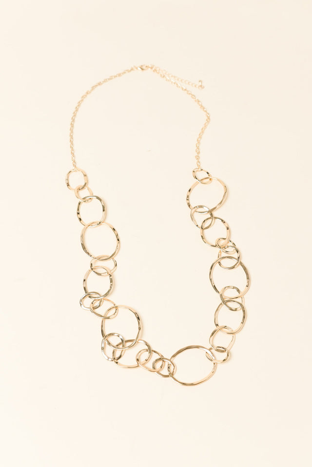 Aberdeen Gold Ring Link Necklace