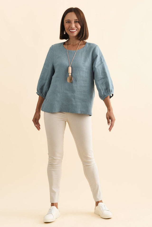 Reed Stone Stretch Cotton Pants,Brunette model,alt text|model:Cara image 8