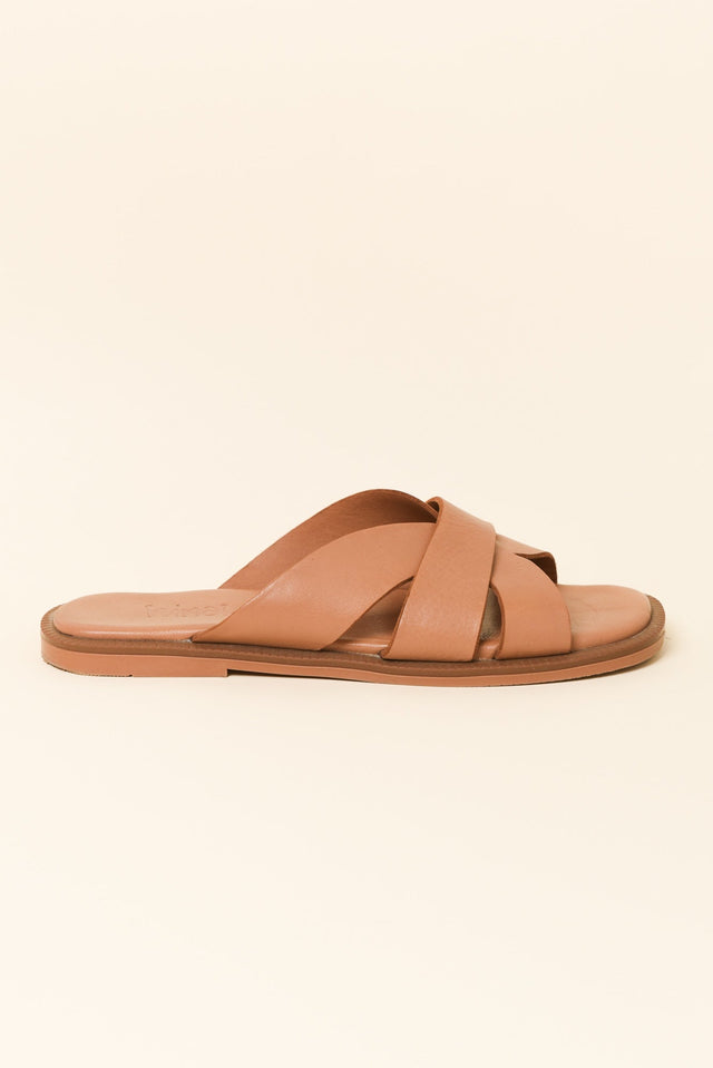Adelaide Brandy Leather Slide