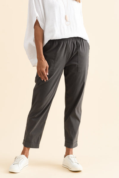 Air-Lite Charcoal Stretch Cropped Pants