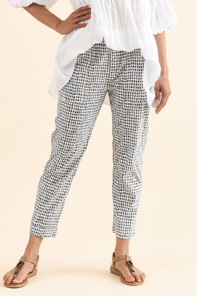 Air-Lite Olive Spot Stretch Cropped Pants image 1