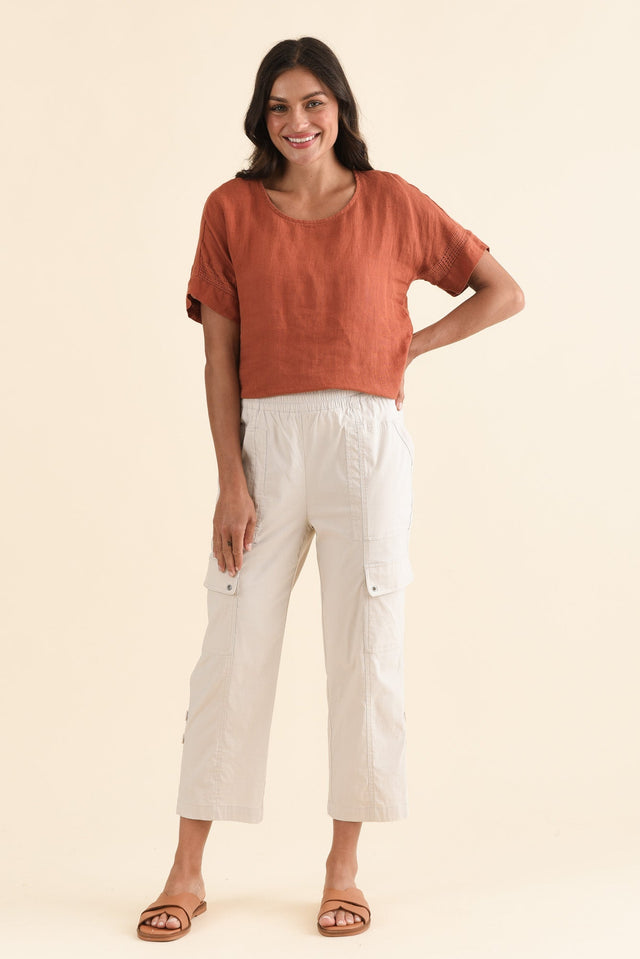 Air-Lite Sand Stretch Cargo Pants,Full Body,Brunette model,alt text|model:Brontie