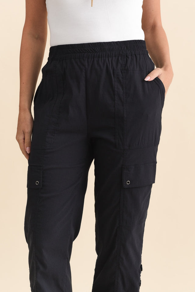 Air-Lite Navy Stretch Cargo Pants,Brunette model,alt text|model:MJ image 7