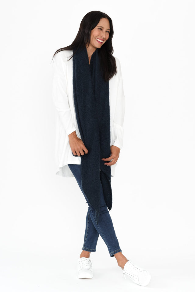 Alaina Navy Scarf