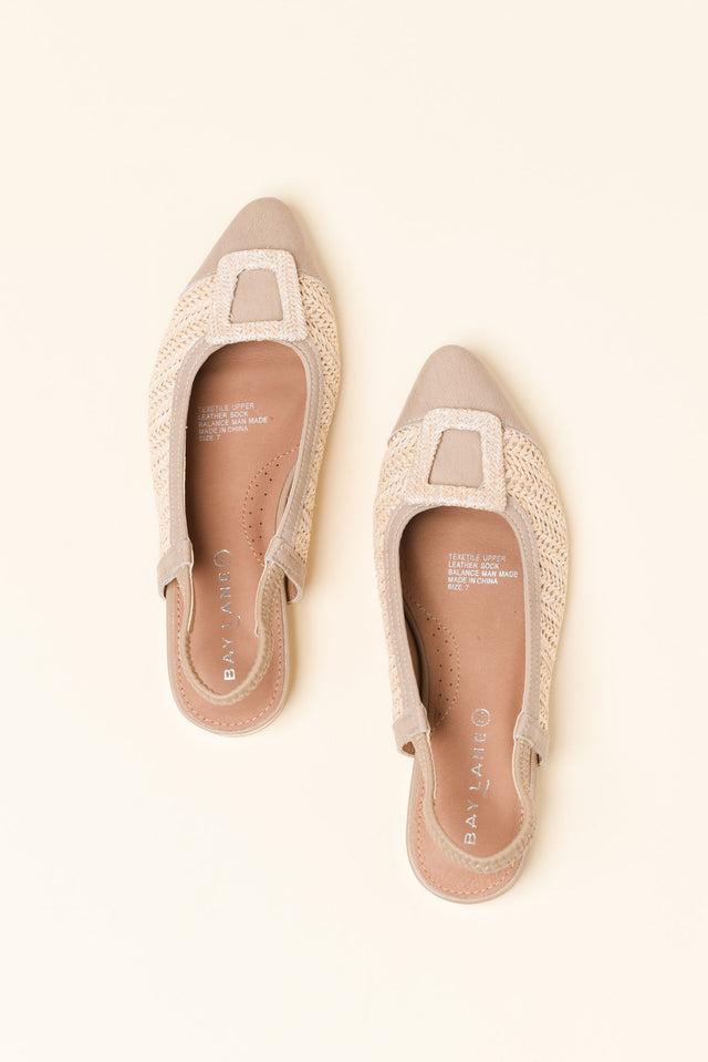 Alcatraz Beige Leather Slingback Mule image 5