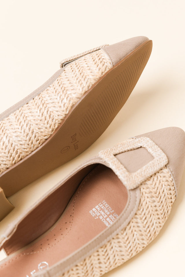 Alcatraz Beige Leather Slingback Mule image 4