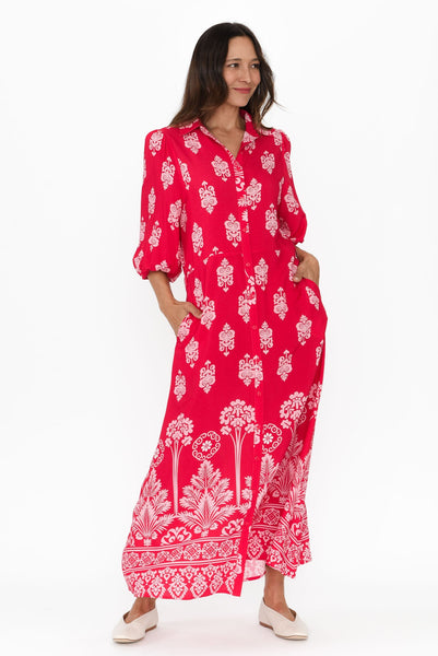 American Riviera Collection - The Mosaic Tile Print Shirt Dress main image 0