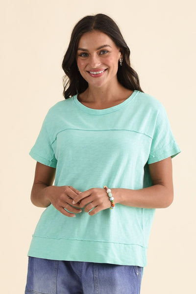 Allison Mint Cotton Tee