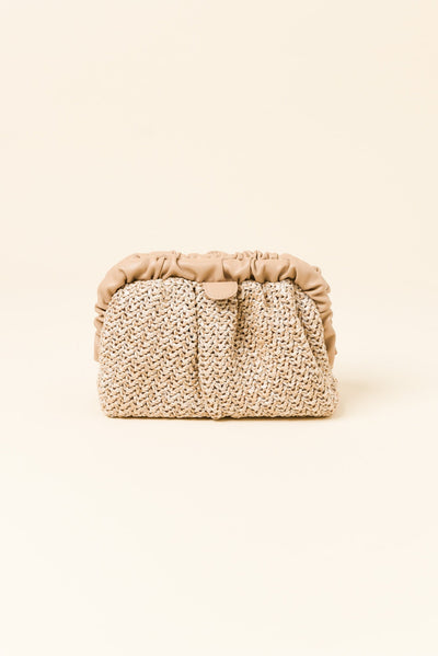 Amalia Natural Woven Clutch