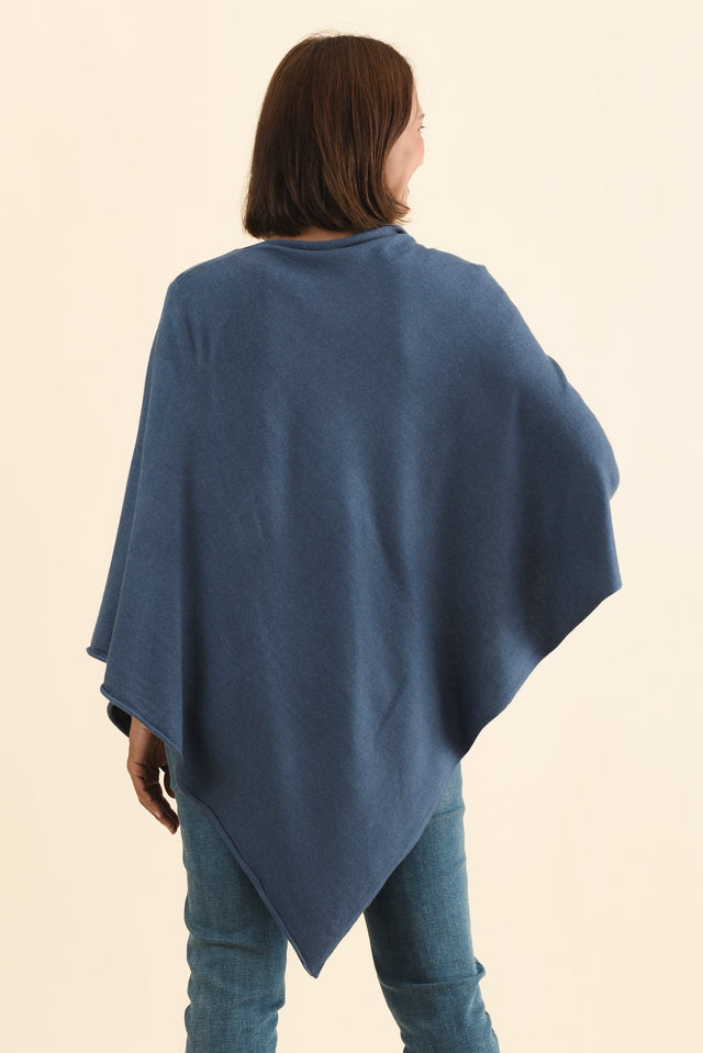 Amy Steel Wool Blend Poncho,Brunette model,alt text|model:Cara image 5