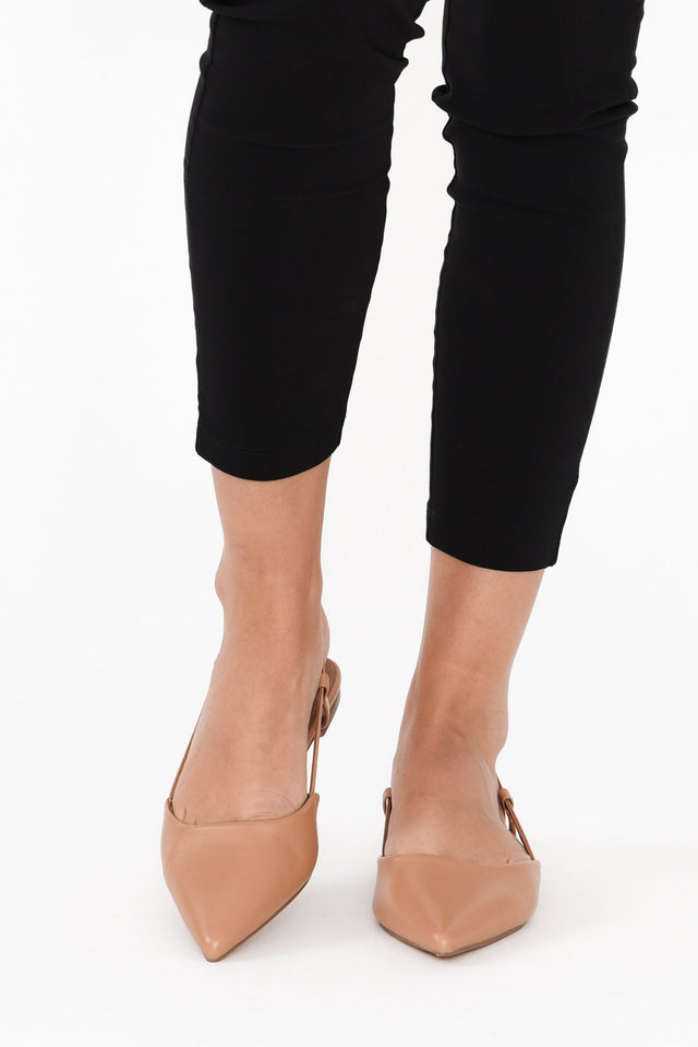 Ava Tan Leather Slingback Mule image 6