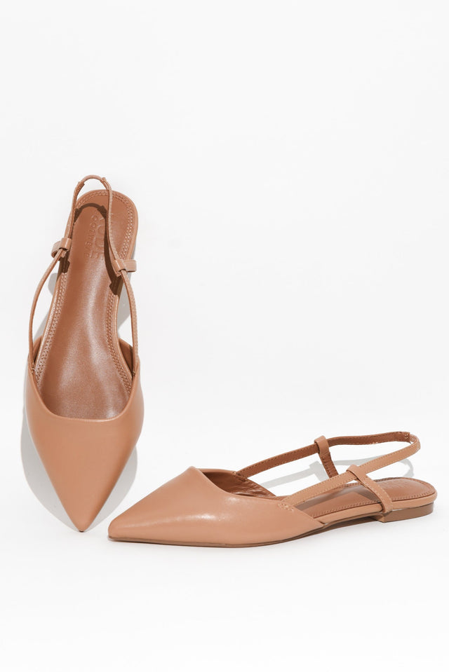 Ava Tan Leather Slingback Mule image 3