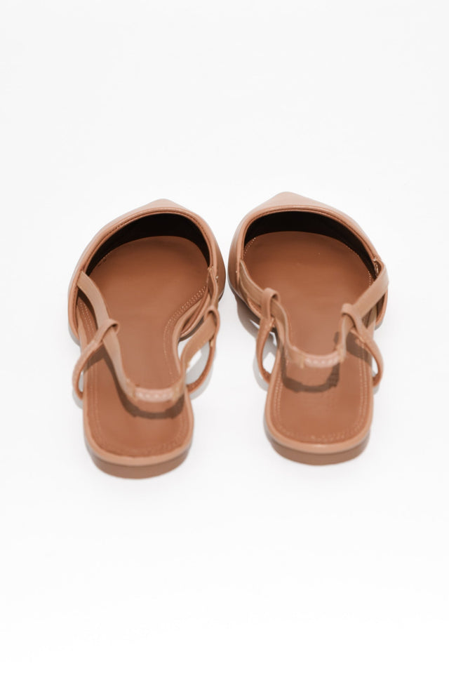 Ava Tan Leather Slingback Mule image 7