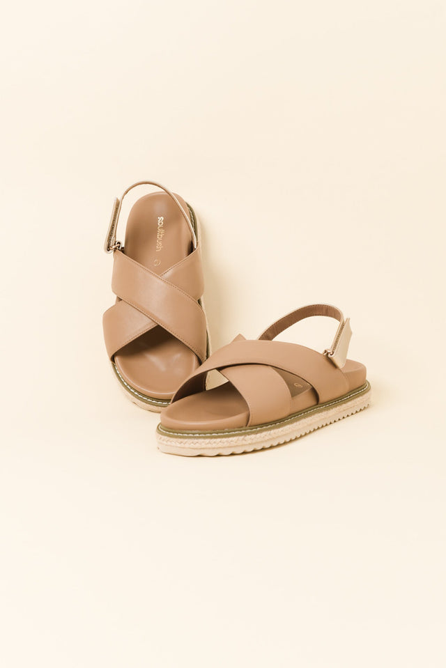 Bali Tan Crossover Sandal