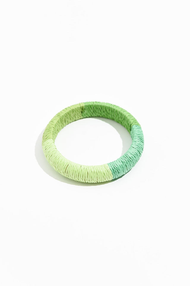 Barbados Green Woven Bangle image 1