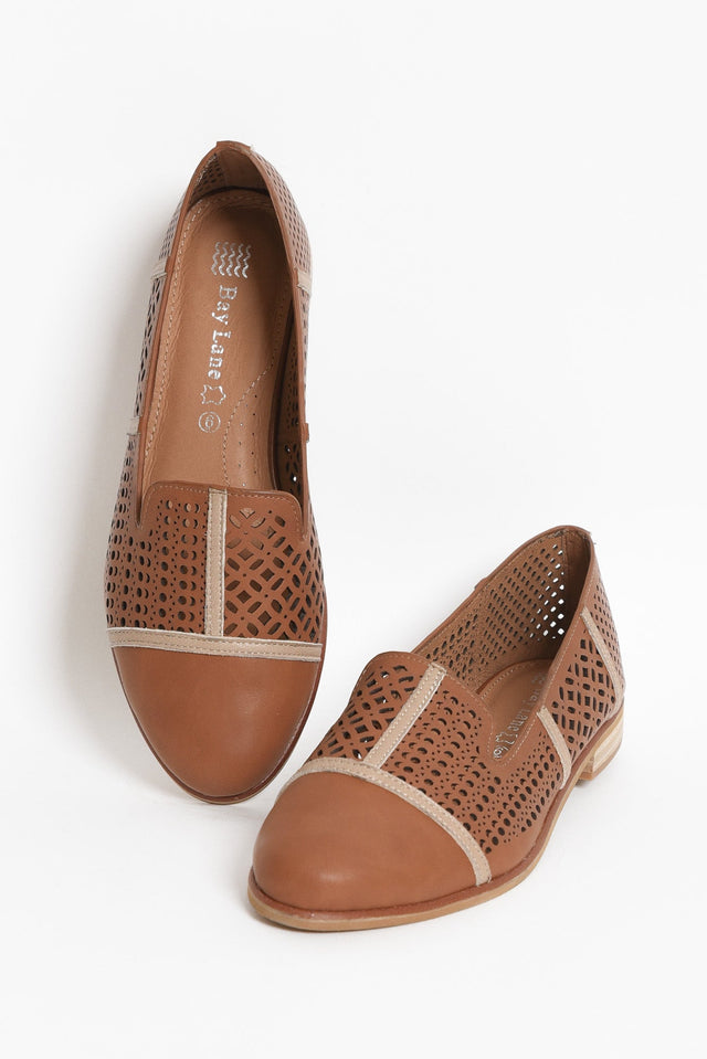 Bayliss Tan Leather Cut Out Loafer image 2