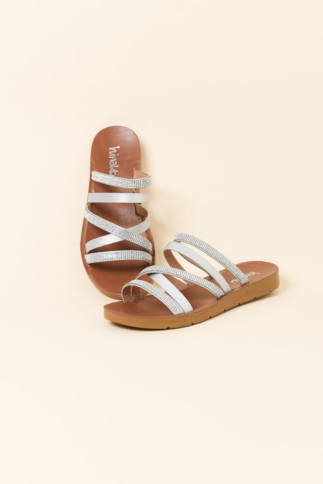 Bedarra Silver Diamante Slide image 3