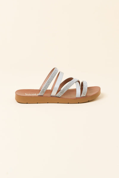 Bedarra Silver Diamante Slide