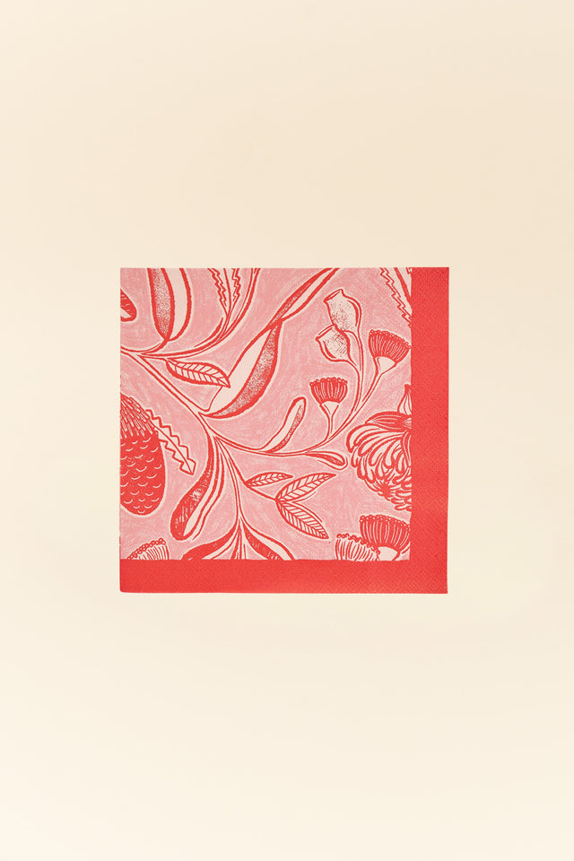 Red Trailing Natives Paper Napkins image 2