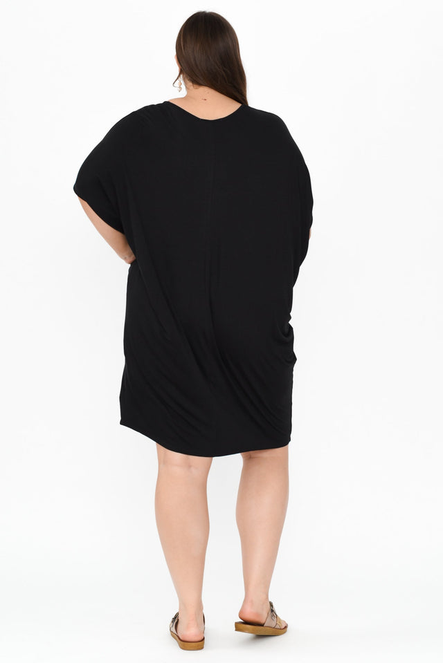 Black Maui Dress,Brunette model,alt text|model:Gabby image 9