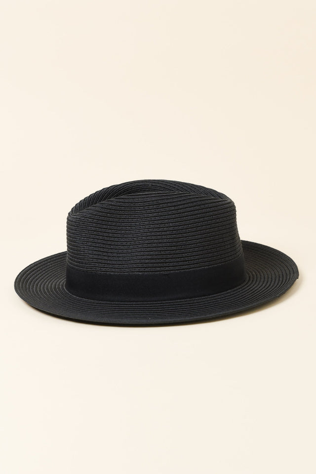 Black Wide Brim Travel Fedora image 2