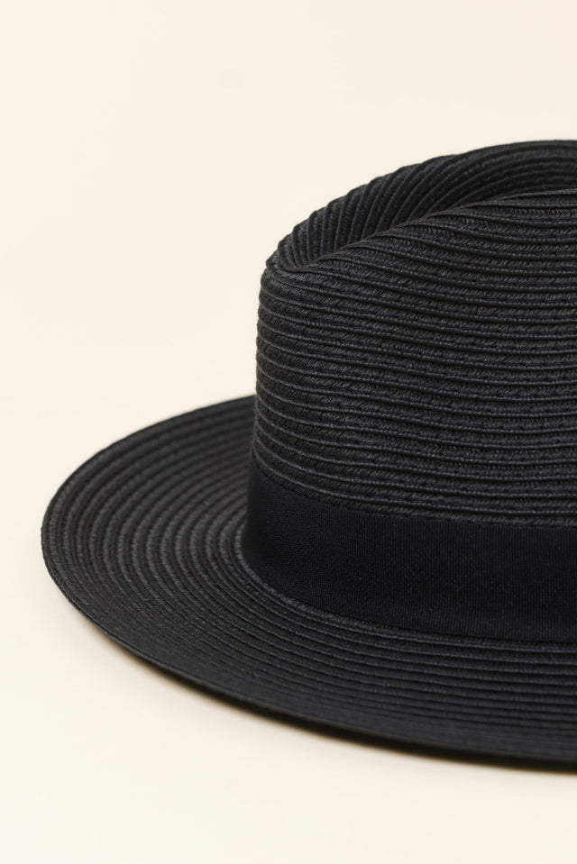 Black Wide Brim Travel Fedora image 3