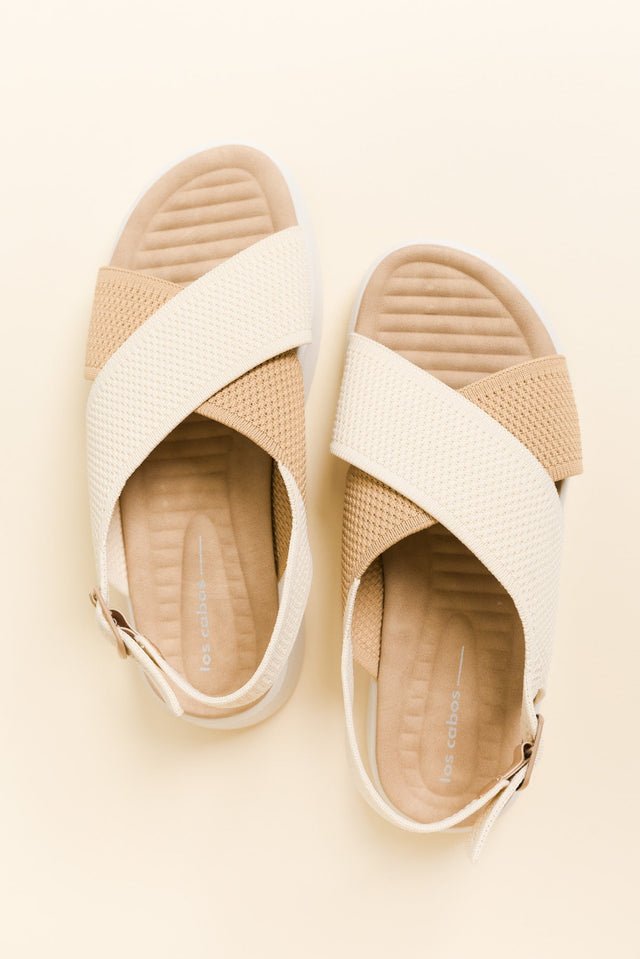 Bogota Cream Knit Platform Sandal image 5