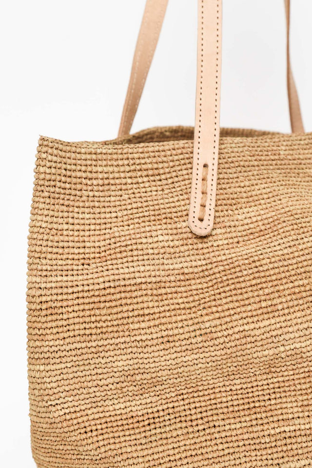 Bory Tan Raffia Shoulder Bag image 3