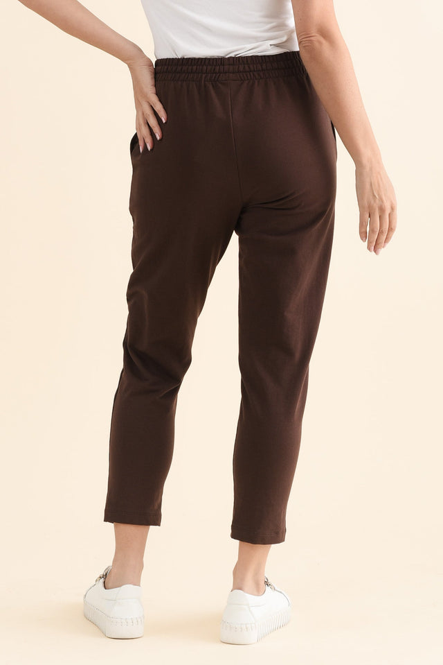 Briar Chocolate Cotton Cropped Sweatpants image 4
