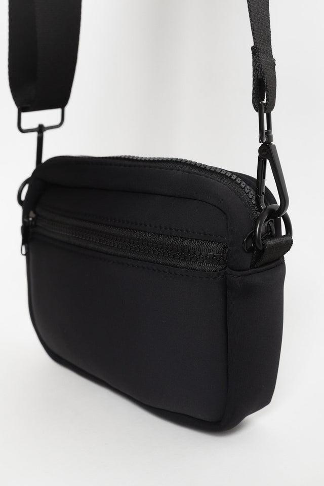 Brodie Black Neoprene Mini Crossbody Bag image 3