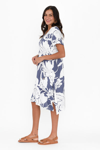 Blue Meadow Cotton Dress main image 1