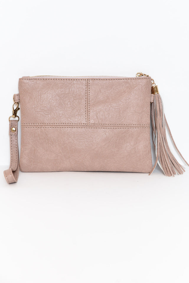 Brynn Pink Tassel Crossbody Bag image 1