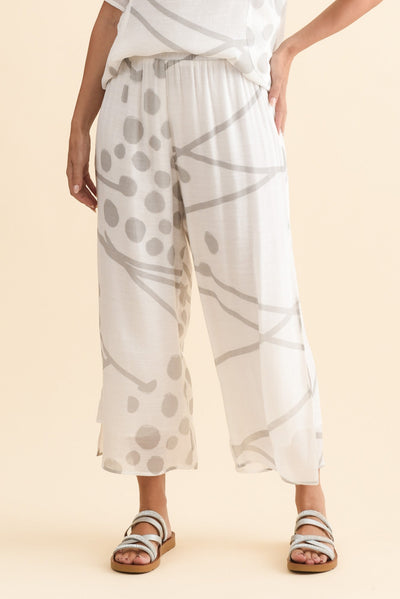 Bryony Grey Geo Layered Pants