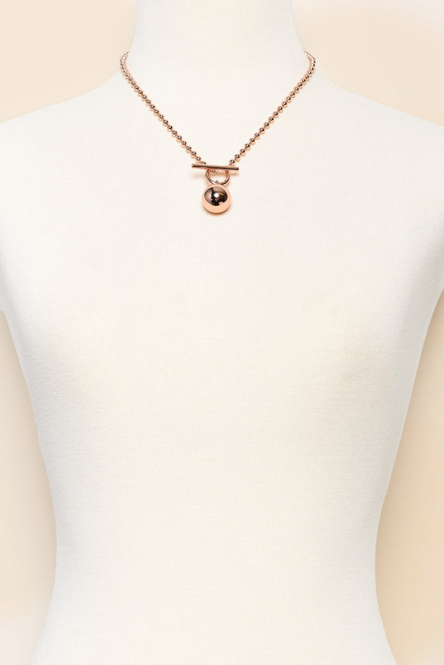 C Minor Rose Gold Pendant Necklace