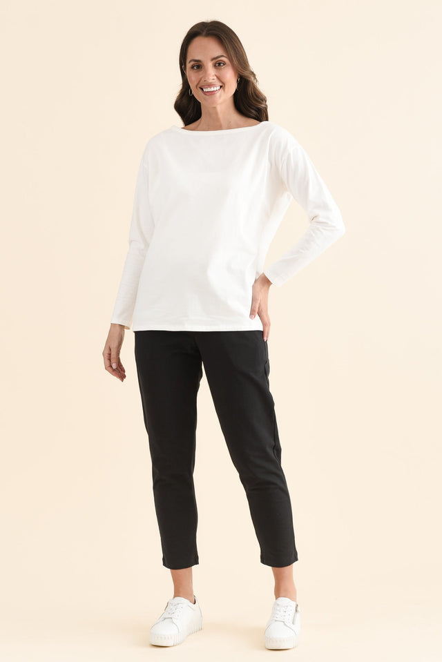 Briar Black Cotton Cropped Sweatpants image 6
