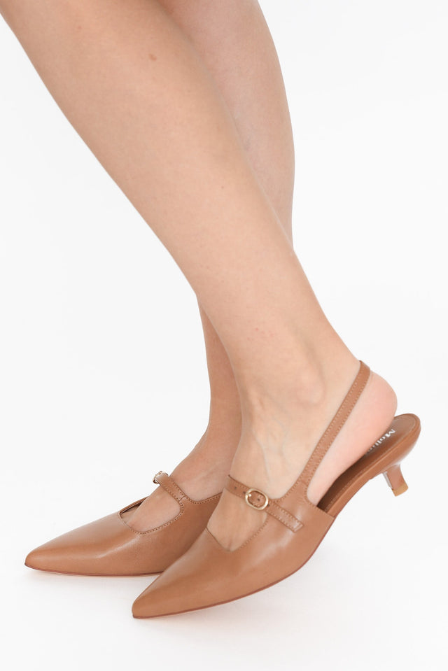 Candor Brandy Leather Slingback Heel image 4