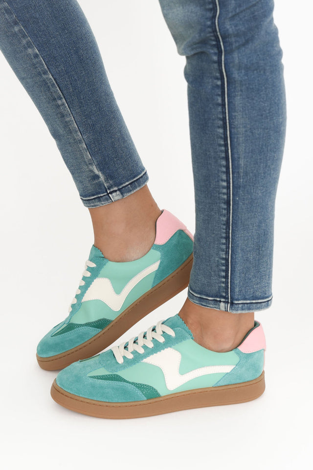 Castro Green Suede Leather Sneaker image 5