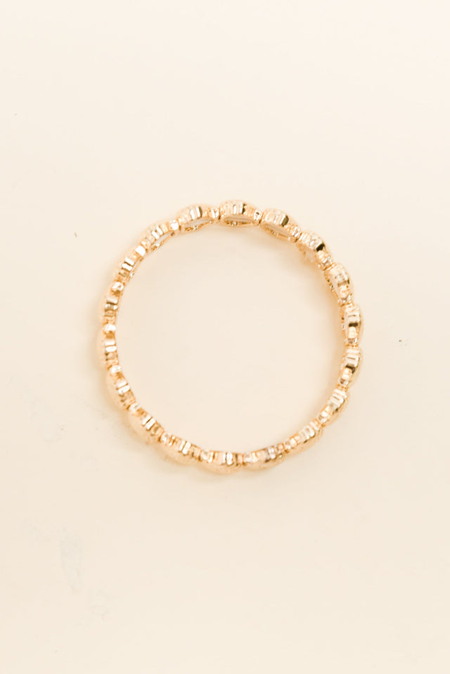 Chantilly Gold Shell Beaded Bracelet